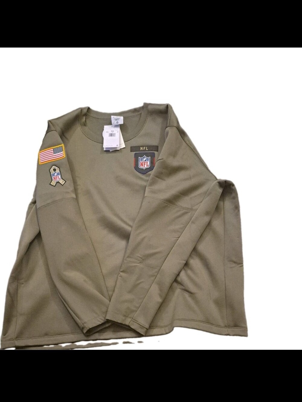 Nike NFL Salute to Service Therma-FIT Mens Sweatshirt Size 4XL Olive Green ...